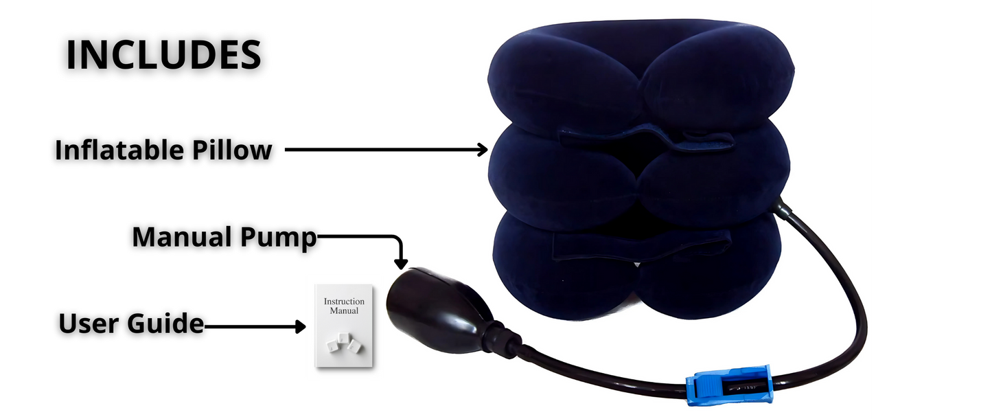 Almohada Cervical Terapéutica Inflable – Alivio para la Espondilosis