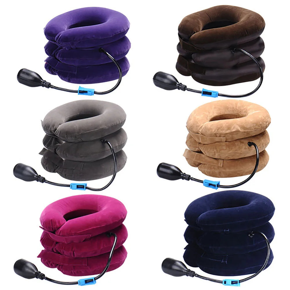 ThermaInflate Cushion Collar Physiotherapy Massage Stretch Cervical Spondylosis